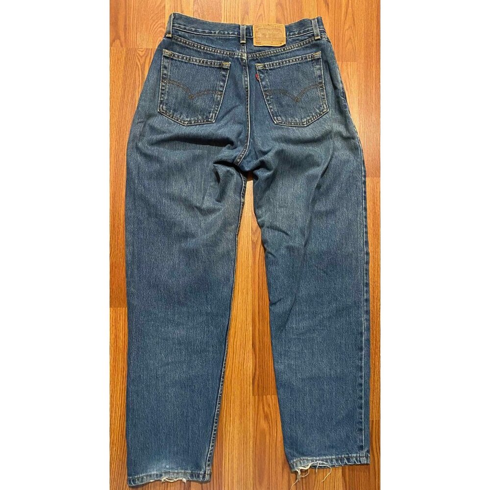 Vtg Levis 560 Womens 10 M 31" Straight Leg Jeans Made In USA Distressed 1199 Y2K